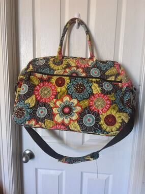 Vera Bradley “Flower Shower” XLarge Traveler/ Weekender Duffel Bag